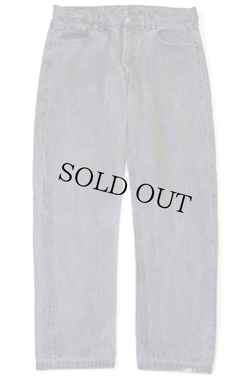 画像2: 80s フランス製 Levi'sリーバイス 501 先染め ブラック デニムパンツ w34★B ユーロ (2)