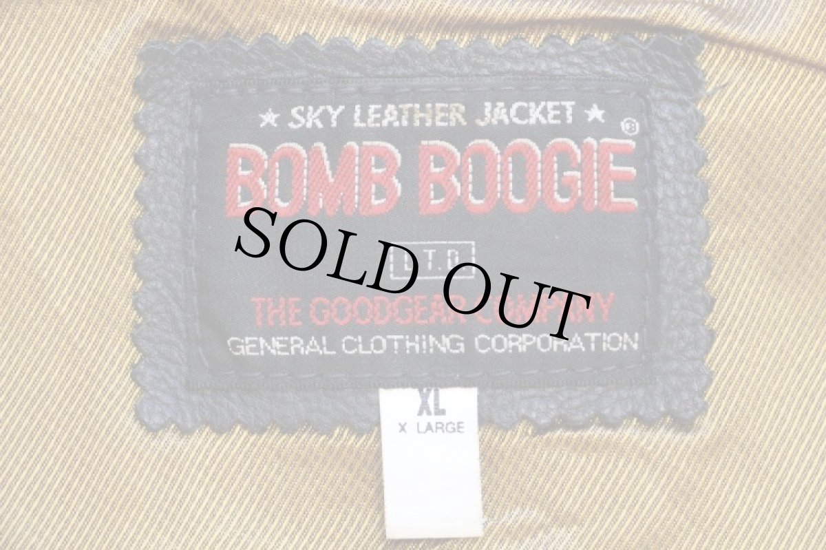 画像4: 90s BOMB BOOGIE ノーカラー レザーベスト 黒 XL (4)