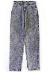 画像2: 90s USA製 Levi'sリーバイス 550 ケミカルウォッシュ ブラック デニムパンツ w30 L32★アシッド (2)