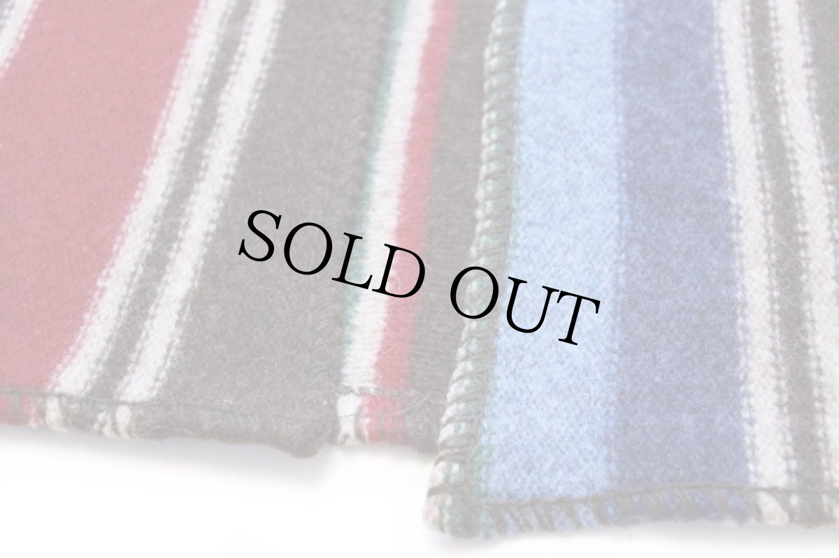 画像6: 90s イタリア製 BENETTONベネトン コンチョボタン ラグ柄 ウールニット ベスト カーディガン M (6)