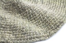 画像5: ハンドメイド こま編み ウール ベレー帽 オートミール ミックス (5)