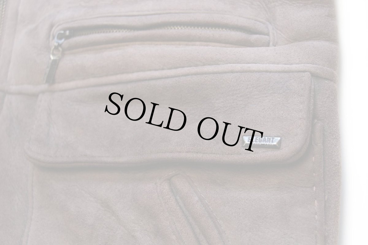 画像8: ELEGANT JOSEPH LEVY ラムスキン リアル ムートンジャケット ココア M (8)