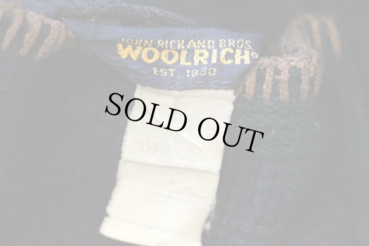 画像11: 00s WOOLRICH JOHN RICH AND BROS ウールリッチ ネイティブ柄 リバーシブル ロング ウール ブランケット コート (11)