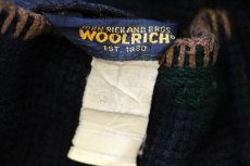 画像11: 00s WOOLRICH JOHN RICH AND BROS ウールリッチ ネイティブ柄 リバーシブル ロング ウール ブランケット コート (11)