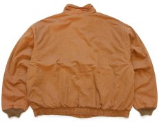 画像2: 90s L.L.Bean チェック ウールライナー キャンバス ジャケット 茶 (2)