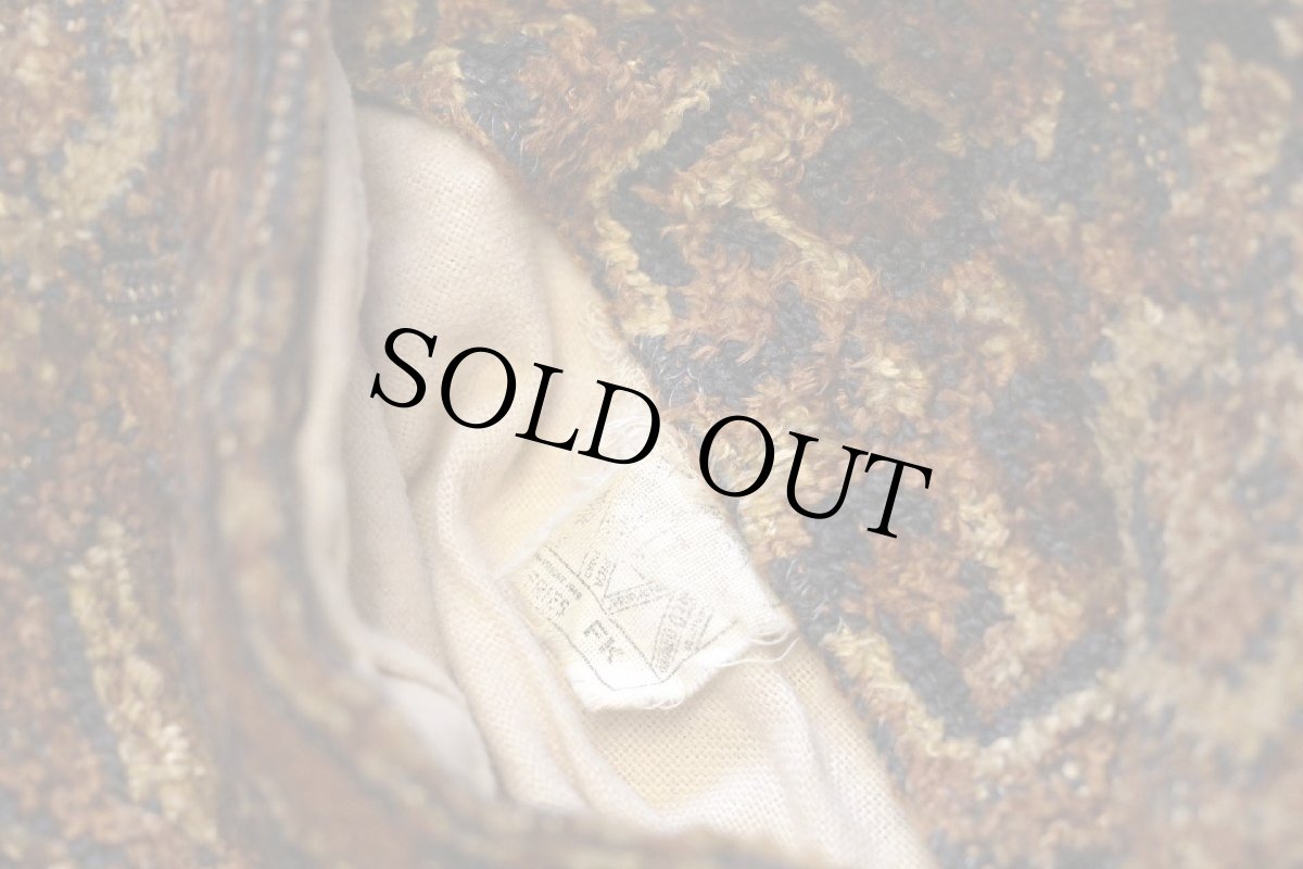 画像5: 60s LAKELAND ボアライナー 総柄 ゴブラン織り コート 38 (5)