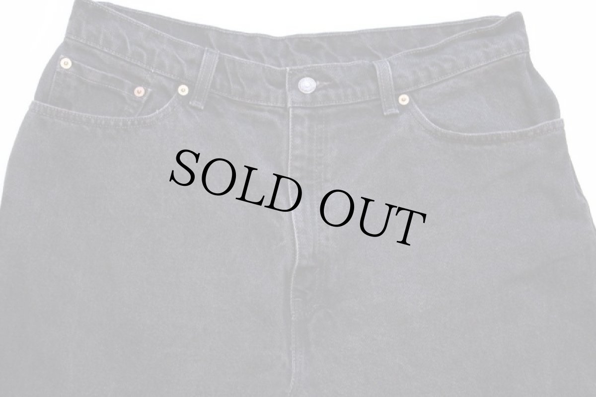 画像4: 90s USA製 Levi'sリーバイス 550 ブラック デニムパンツ 16 W M (4)