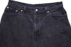 画像4: 90s USA製 Levi'sリーバイス 550 ブラック デニムパンツ 16 W M★164 (4)