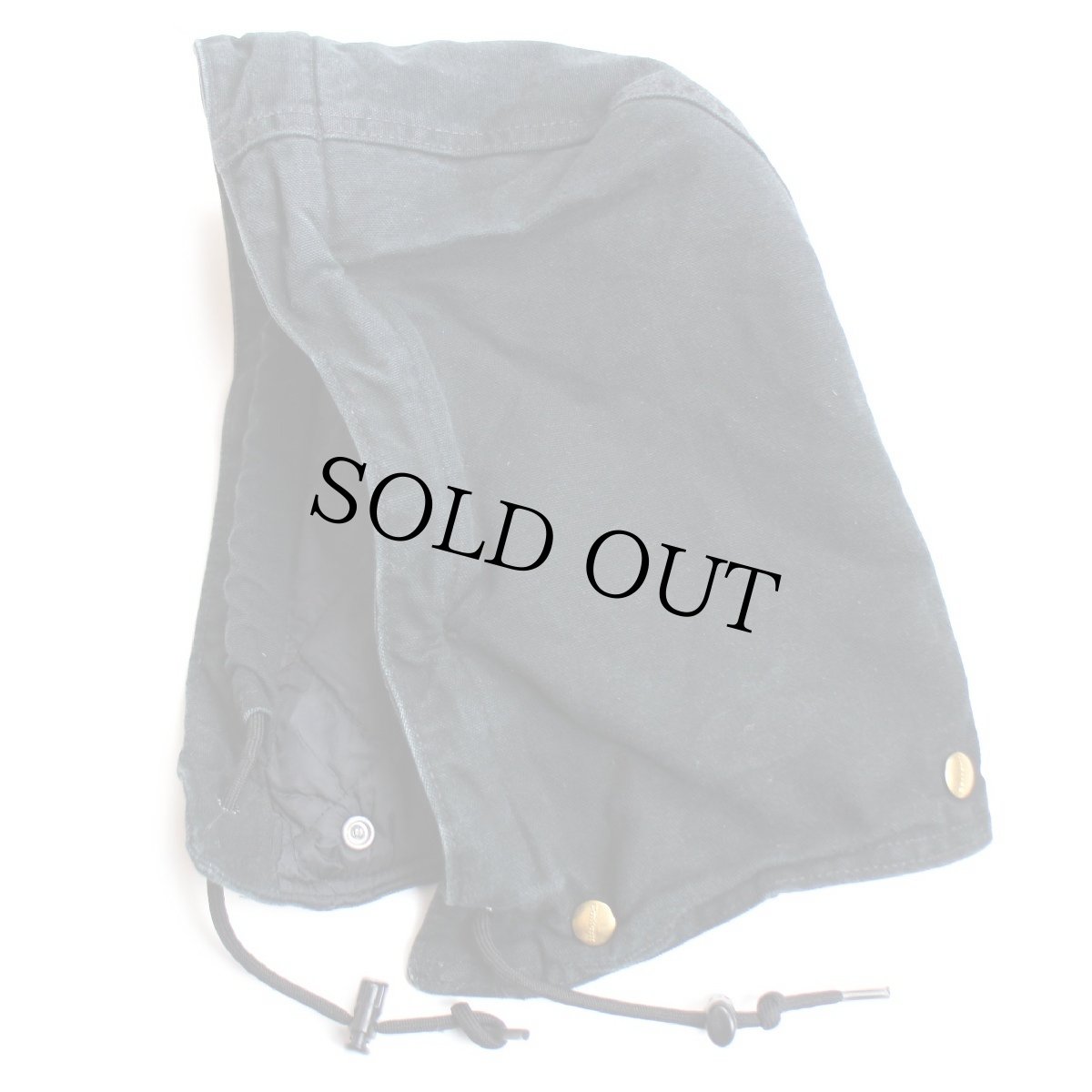 画像2: 00s USA製 carharttカーハート ARCTIC HOOD キルティングライナー ダックフード 黒 (2)