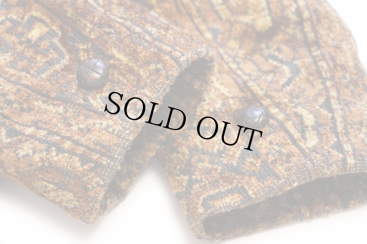 画像8: 60s LAKELAND ボアライナー 総柄 ゴブラン織り コート 38 (8)