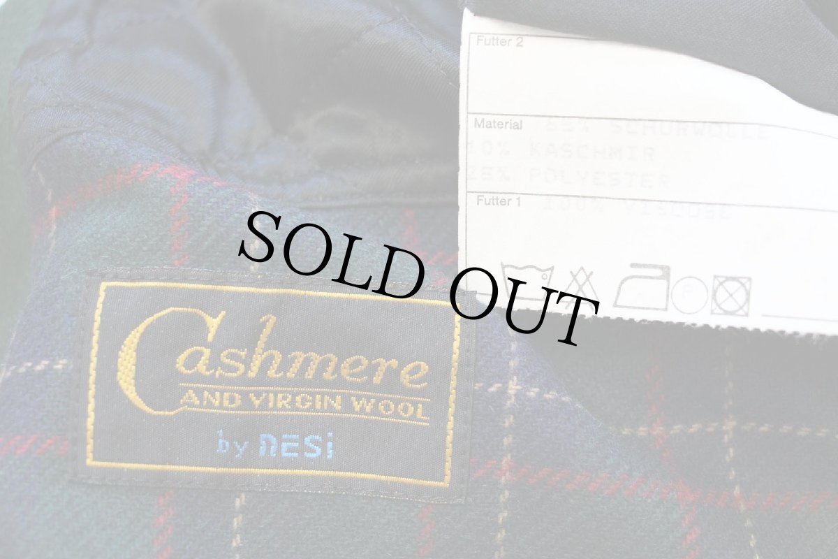 画像5: allwerk 鹿角ボタン チロリアン ウール×カシミヤ ステンカラーコート 黒 46 (5)