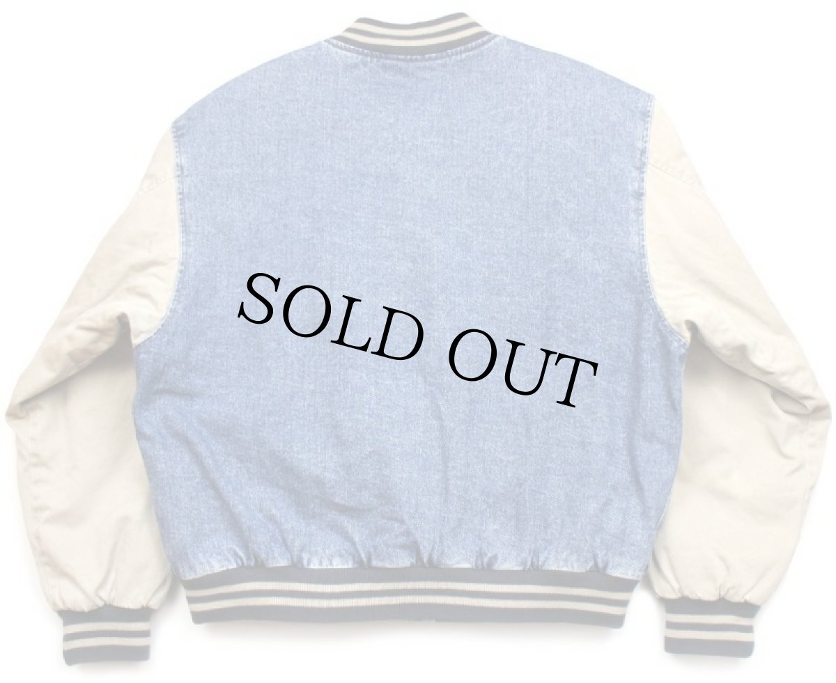 画像2: 90s GAPギャップ キルティングライナー コットン×デニムスタジャン L (2)