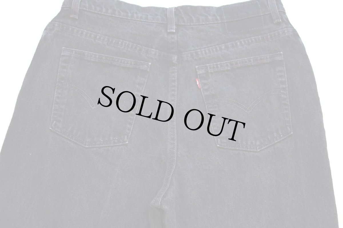 画像5: 90s USA製 Levi'sリーバイス 550 ブラック デニムパンツ 16 W M (5)