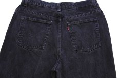 画像5: 90s USA製 Levi'sリーバイス 550 ブラック デニムパンツ 16 W M★164 (5)