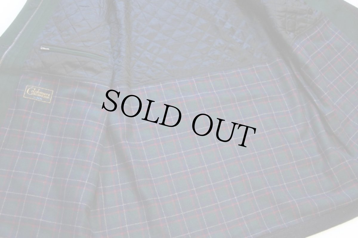 画像6: allwerk 鹿角ボタン チロリアン ウール×カシミヤ ステンカラーコート 黒 46 (6)