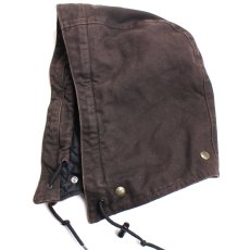 画像2: メキシコ製 carharttカーハート ARCTIC HOOD キルティングライナー ダックフード 焦げ茶 (2)