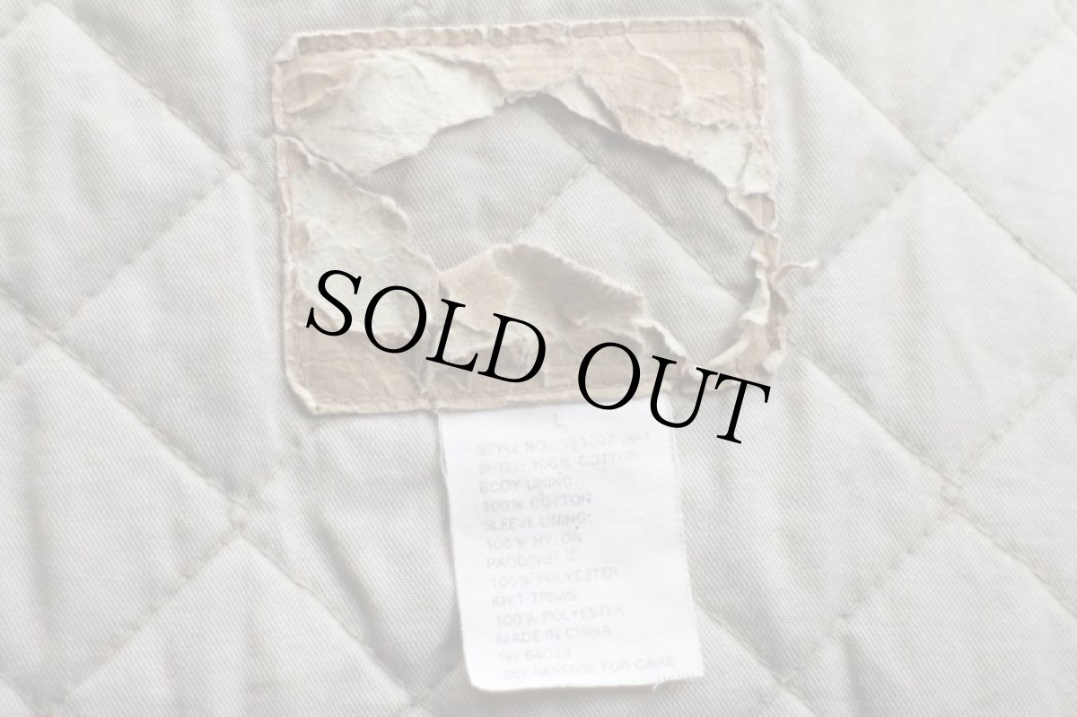 画像4: 90s GAPギャップ キルティングライナー コットン×デニムスタジャン L (4)