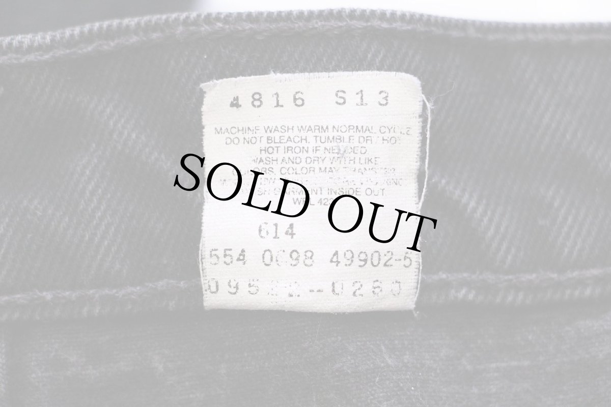 画像7: 90s USA製 Levi'sリーバイス 550 ブラック デニムパンツ 16 W M (7)