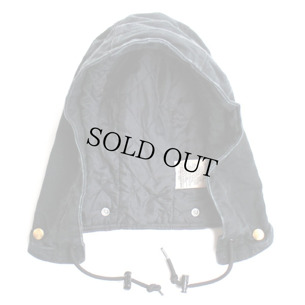 画像3: 00s USA製 carharttカーハート ARCTIC HOOD キルティングライナー ダックフード 黒 (3)