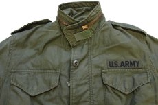 画像3: 80s 米軍 U.S.ARMY パッチ付き M-65 フィールドジャケット オリーブグリーン XS-XS★ALPHAアルファ (3)
