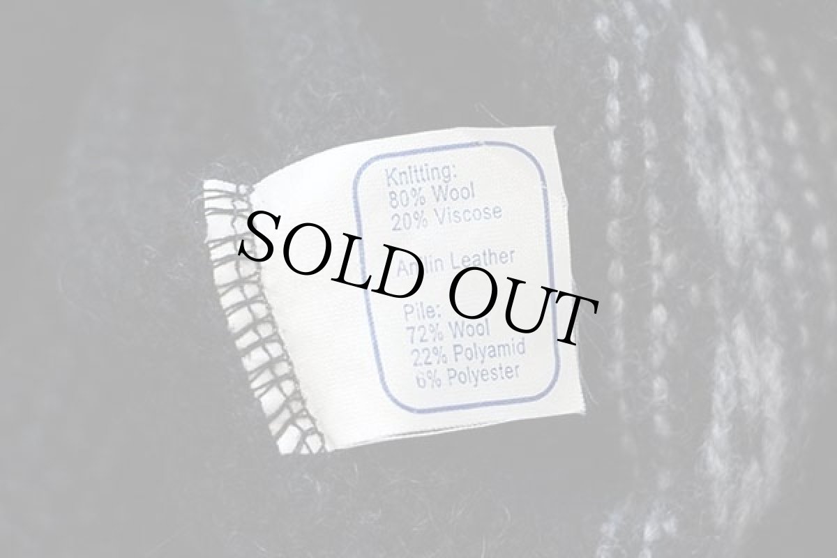 画像5: ノルウェー製 SCANDINAVIAN SCORE DESIGN ノルディック柄 切り替え ハーフジップ プルオーバー ウールニット セーター (5)