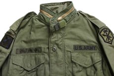 画像3: 80s 米軍 U.S.ARMY AIRBORNE パッチ付き M-65 フィールドジャケット オリーブグリーン S-XS (3)