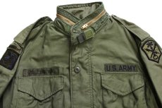 画像3: 80s 米軍 U.S.ARMY AIRBORNE パッチ付き M-65 フィールドジャケット オリーブグリーン S-XS (3)