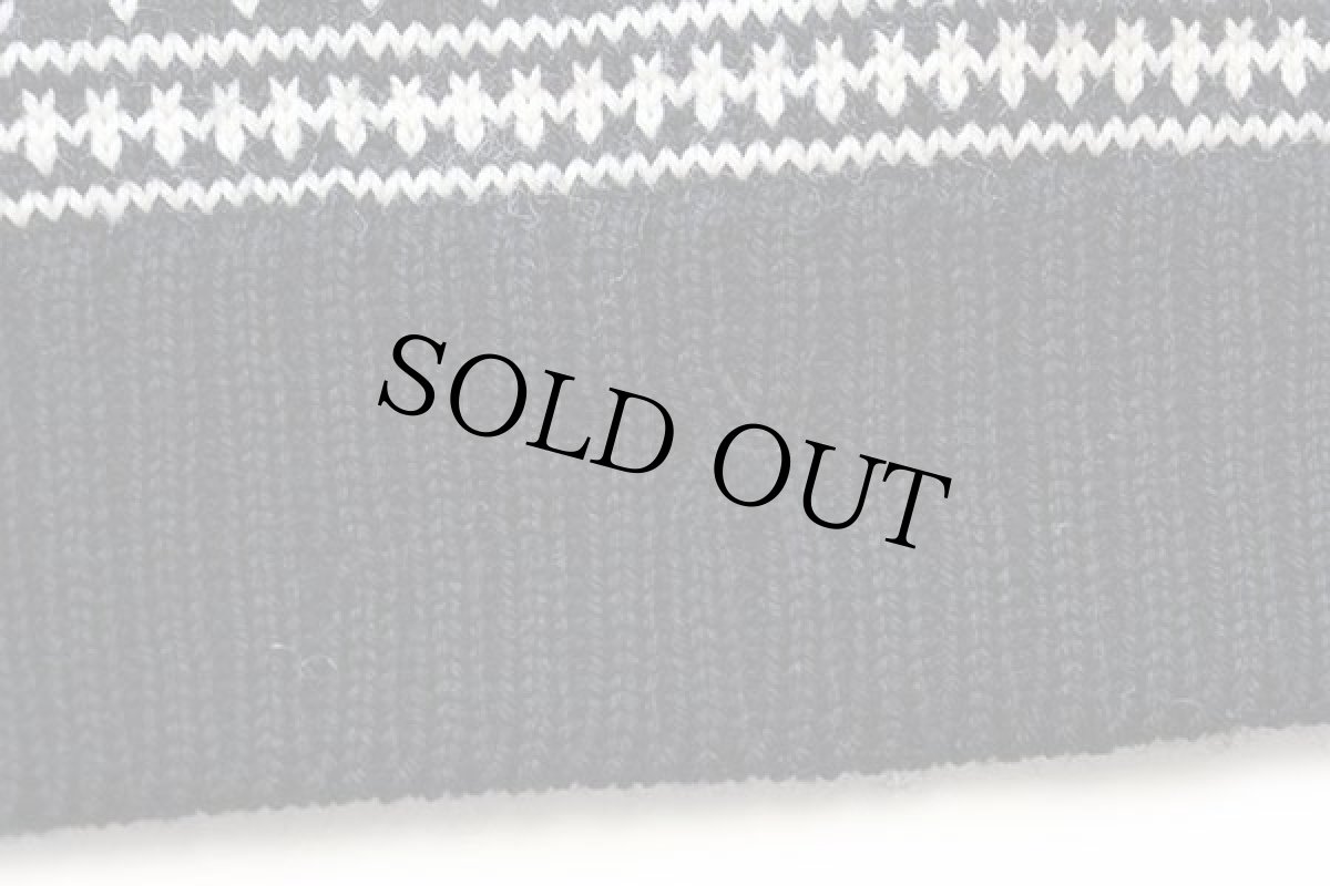 画像8: ノルウェー製 TELEMARK STYLE BY SKJAEVELAND ノルディック柄 チロリアンテープ プルオーバー ウールニット セーター 黒 (8)