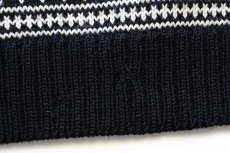 画像8: ノルウェー製 TELEMARK STYLE BY SKJAEVELAND ノルディック柄 チロリアンテープ プルオーバー ウールニット セーター 黒 (8)