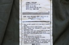 画像4: 80s USA製 ALPHAアルファ U.S.ARMY 星条旗 パッチ付き M-65 フィールドジャケット オリーブグリーン XS-R (4)