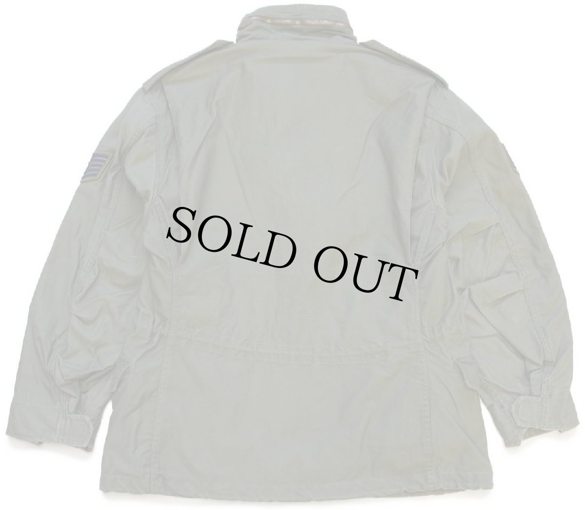 画像2: 70s 米軍 U.S.AIR FORCE パッチ付き M-65 フィールドジャケット オリーブグリーン S-XS (2)