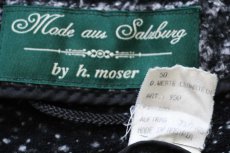 画像4: オーストリア製 Mode aus Salzburg by h.moser ノーカラー ウールパイル ベスト ごま塩 (4)