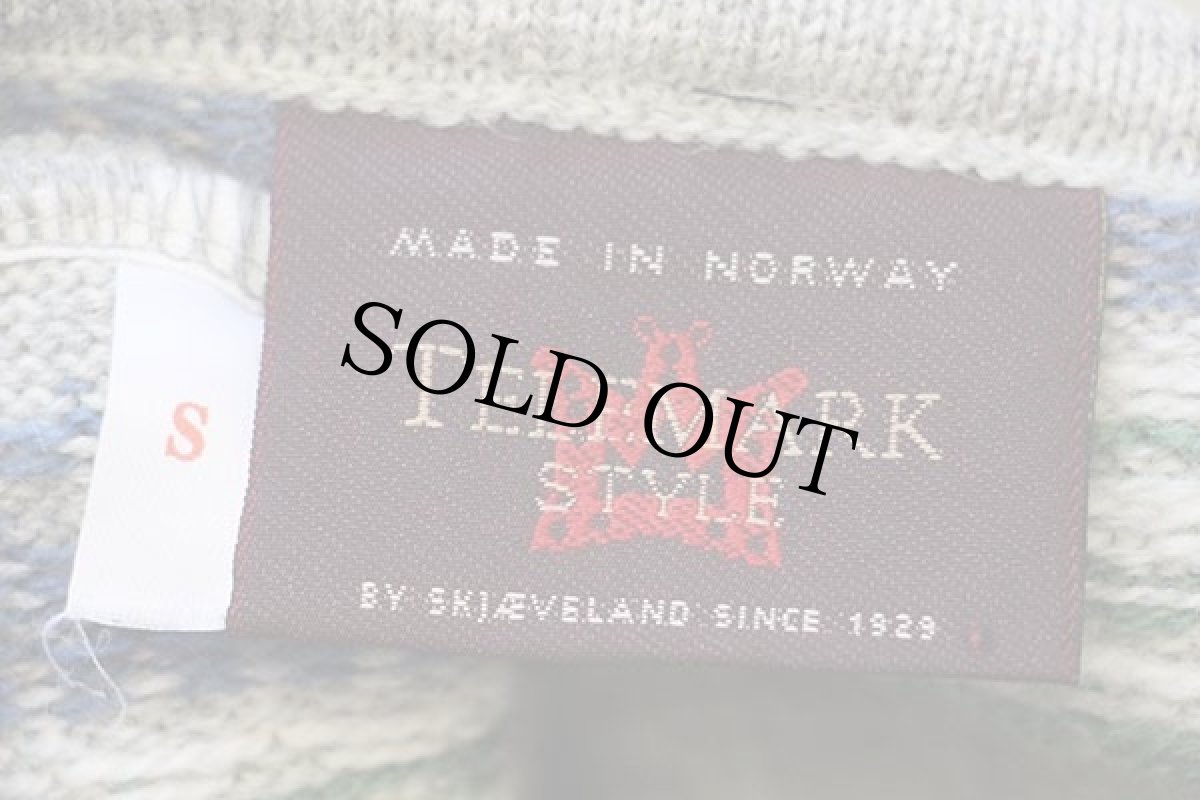 画像4: ノルウェー製 TELEMARK STYLE BY SKJAEVELAND 鹿柄 ノルディック柄 チロリアンテープ プルオーバー ウールニット セーター (4)