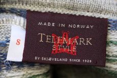 画像4: ノルウェー製 TELEMARK STYLE BY SKJAEVELAND 鹿柄 ノルディック柄 チロリアンテープ プルオーバー ウールニット セーター (4)