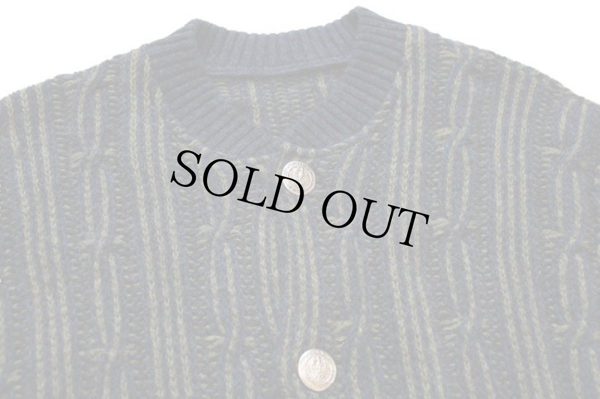 画像3: GEIGER 編み柄 チロリアン ウールニット カーディガン (3)