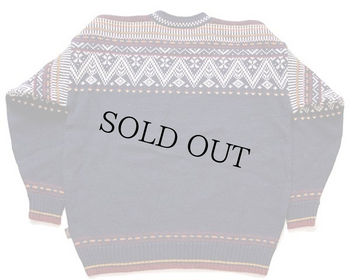 画像2: ノルウェー製 TELEMARK STYLE BY SKJAEVELAND ノルディック柄 ウールニット セーター (2)