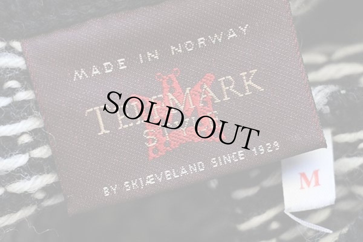 画像4: ノルウェー製 TELEMARK STYLE BY SKJAEVELAND ノルディック柄 チロリアンテープ プルオーバー ウールニット セーター 黒 (4)