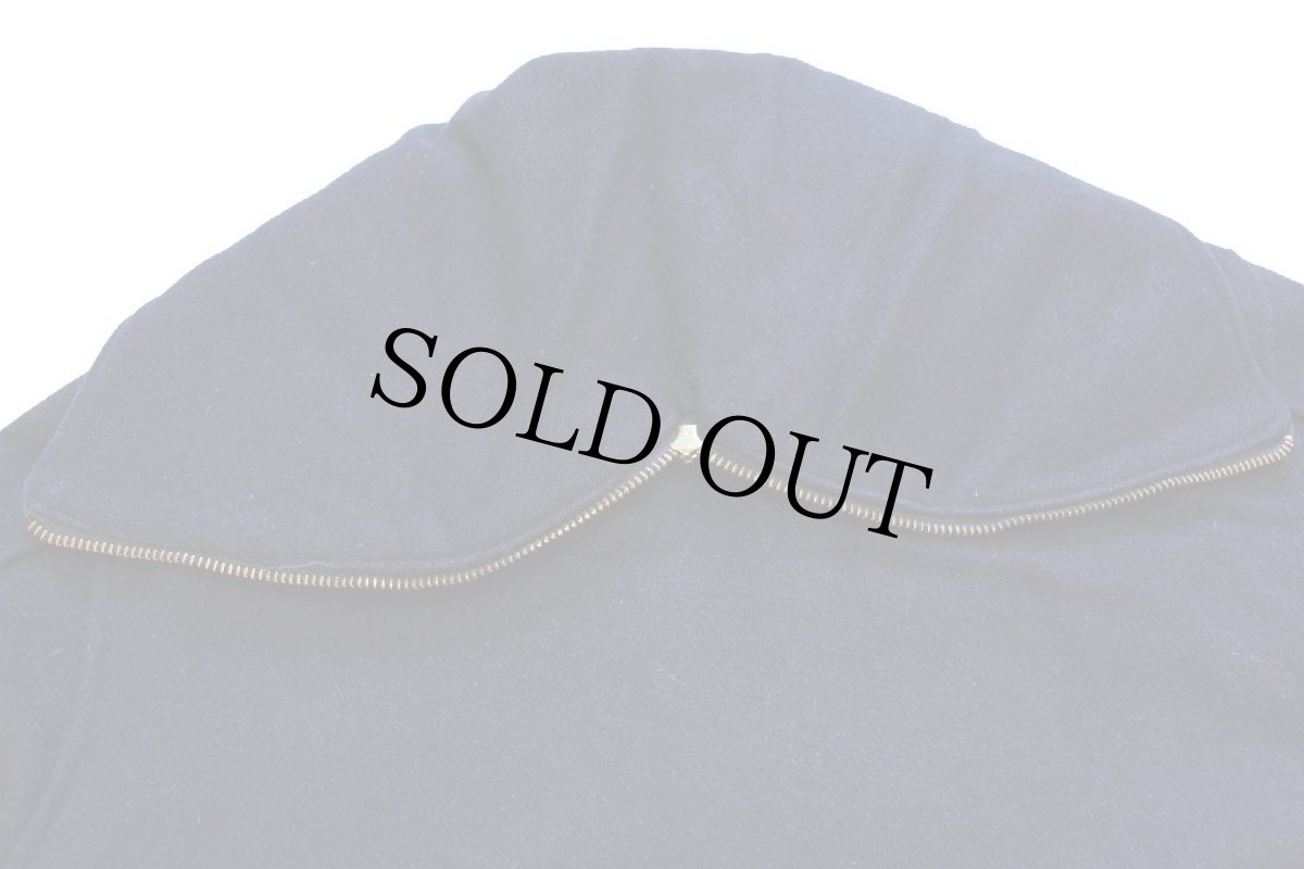 画像4: 60s BARRY メルトン ウール カデットコート 紺 M (4)