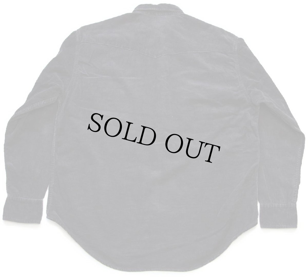 画像2: 90s Levi'sリーバイス コットン コーデュロイ ウエスタンシャツ 黒 XL★ユーロ (2)