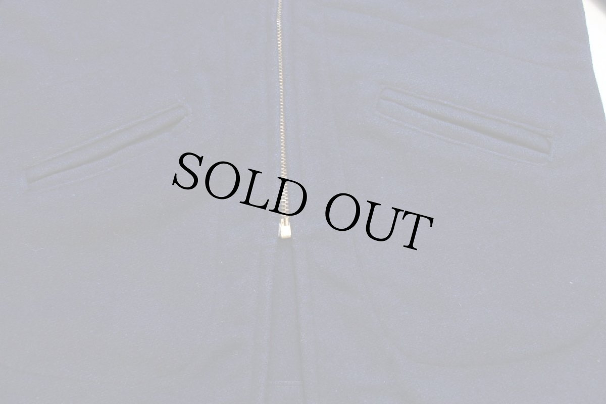 画像7: 60s BARRY メルトン ウール カデットコート 紺 M (7)