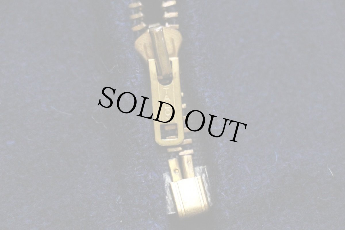 画像6: 60s BARRY メルトン ウール カデットコート 紺 M (6)