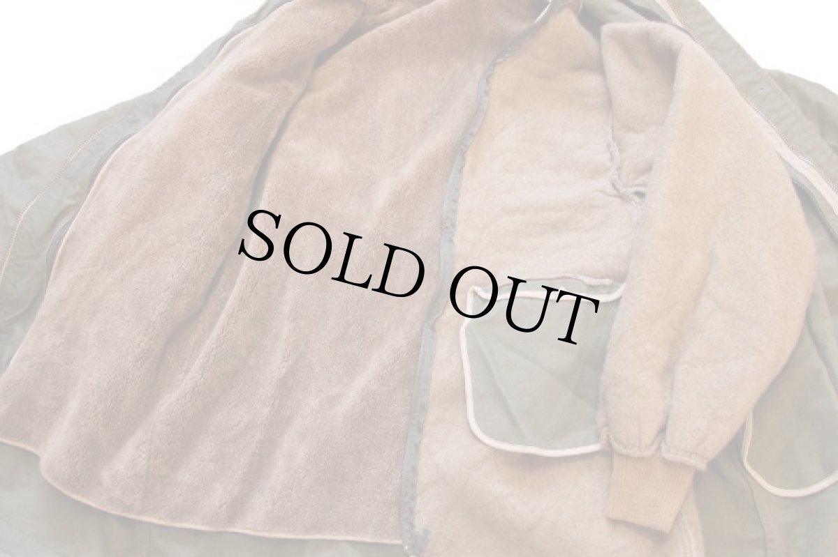 画像6: イタリア軍 フード&チンスト&ボアライナー付き デッキジャケット オリーブドラブ★N-1 (6)