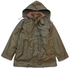 画像1: イタリア軍 フード&チンスト&ボアライナー付き デッキジャケット オリーブドラブ★N-1 (1)