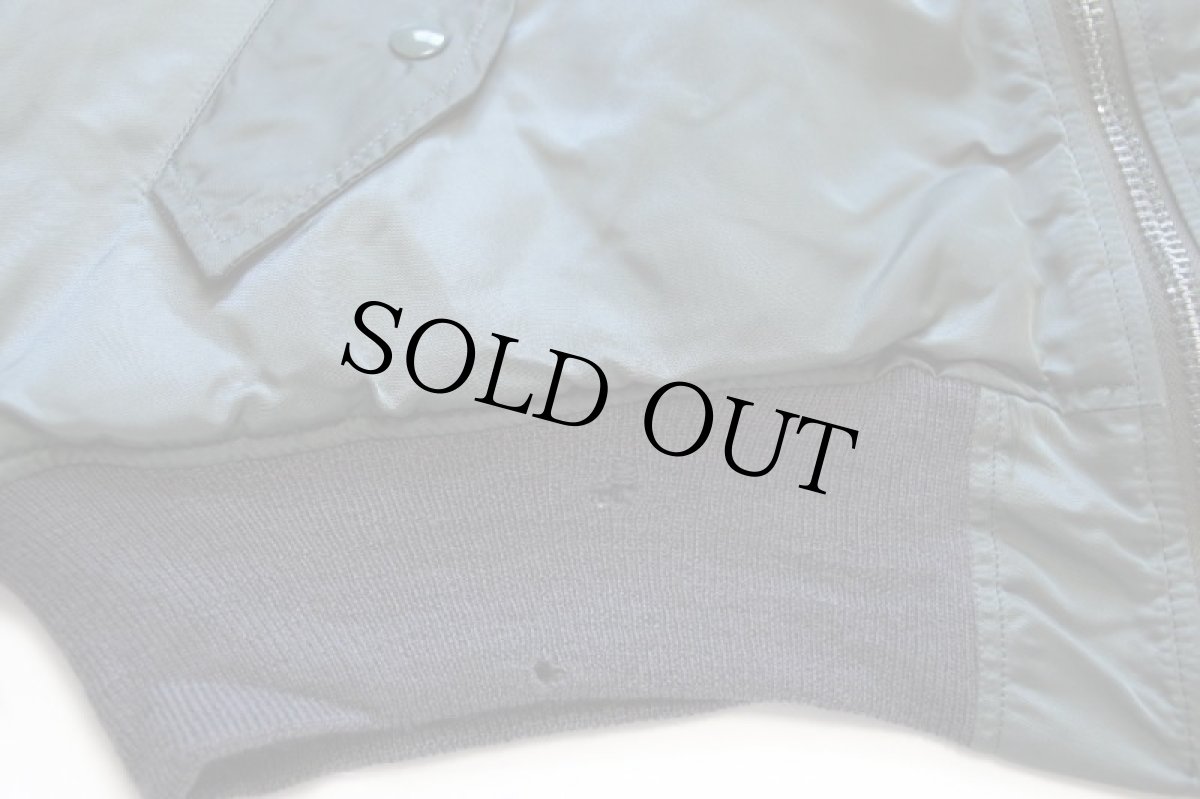 画像6: 90s ALPHAアルファ MA-1 グランドクルー キルティングライナー フライトジャケット セージグリーン XL (6)