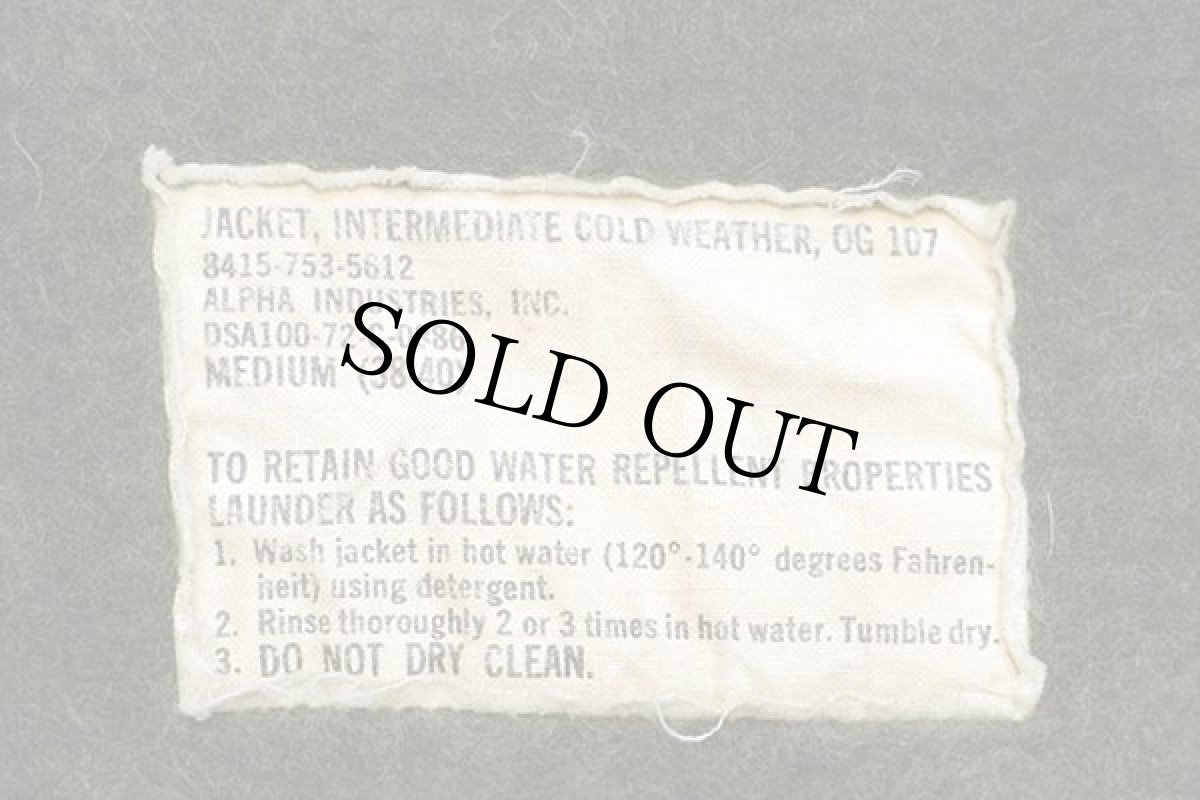 画像5: 70s 米軍 U.S.NAVY A-2 ステンシル ボアライナー デッキジャケット オリーブグリーン M★ALPHAアルファ (5)