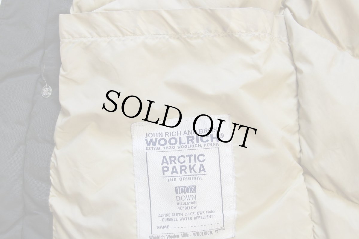 画像5: 00s USA製 WOOLRICH JOHN RICH&BROS. ウールリッチ コヨーテファー アークティックパーカー ダウンコート オリーブ S★A B-9タイプ (5)