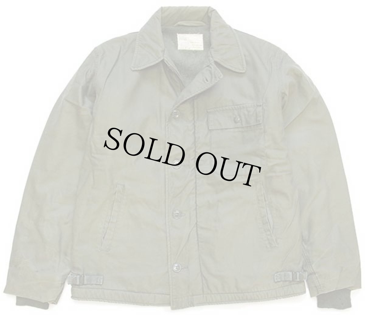 画像2: 70s 米軍 U.S.NAVY A-2 ステンシル ボアライナー デッキジャケット オリーブグリーン M★ALPHAアルファ (2)