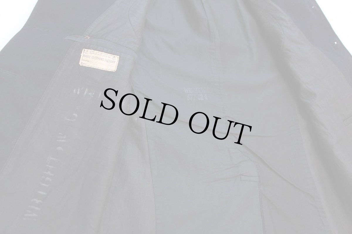 画像6: 40s 米軍 U.S.NAVY NAVAL 10ボタン メルトン ウール ピーコート 濃紺 (6)