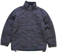 画像1: 00s L.L.Bean PENOBSCOT PARKA PRIMALOFTプリマロフト 中綿入り ナイロン マウンテンジャケット チャコールグレー S (1)