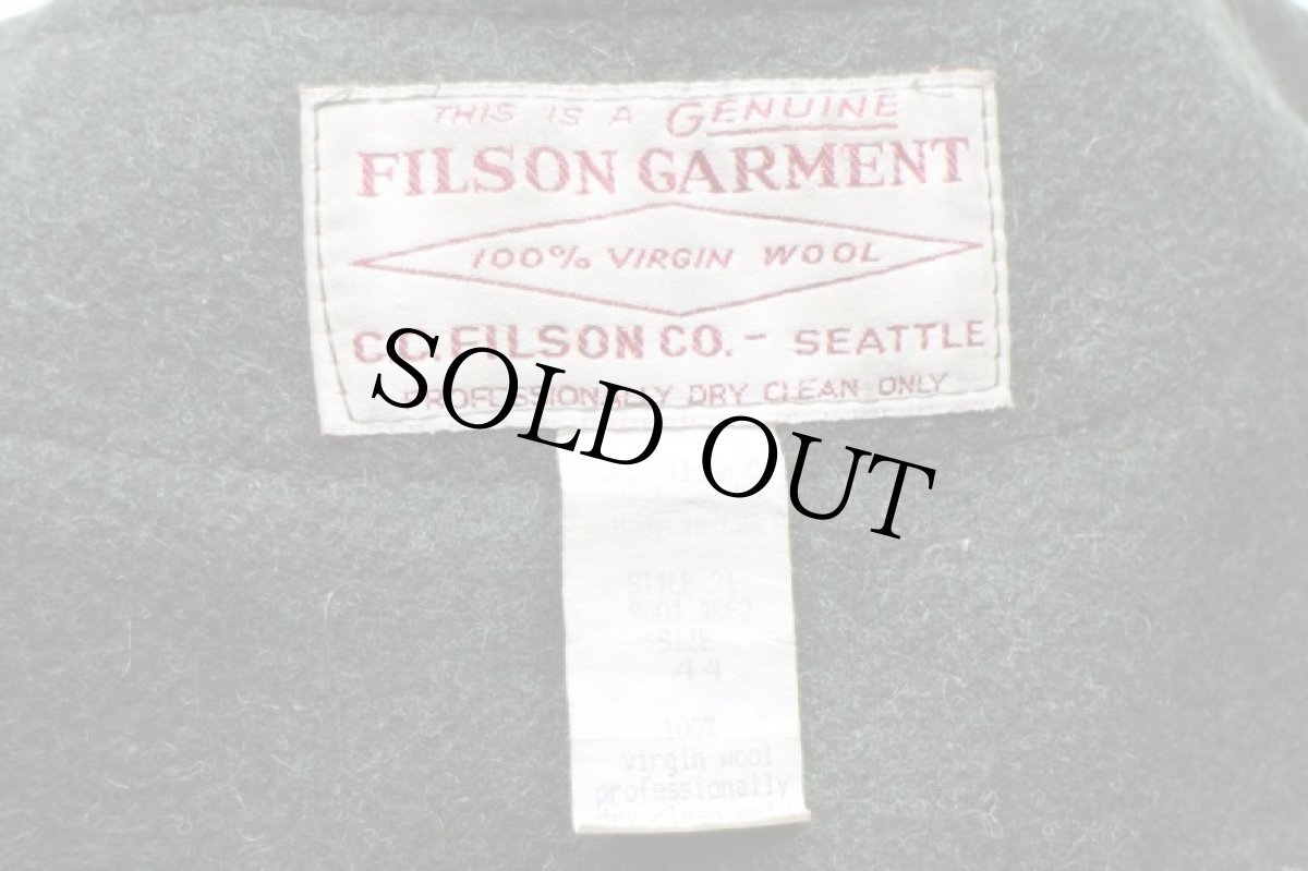 画像7: 90s USA製 FILSONフィルソン マッキーノ ウール ライナーベスト オリーブ 44 (7)